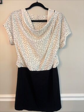 LOFT Black and White Polka Dot Skirt Set